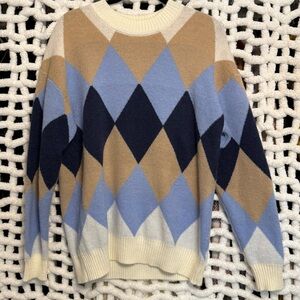 XL Argyle Sweater
